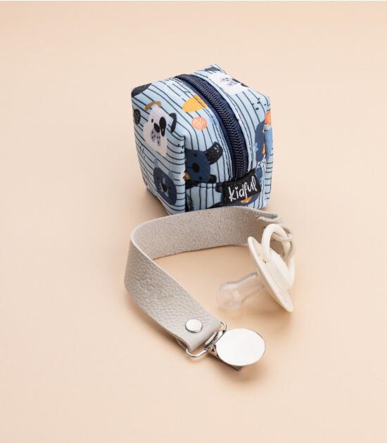 Kidful Bitkisel Boyalı Emzik Askısı-bone