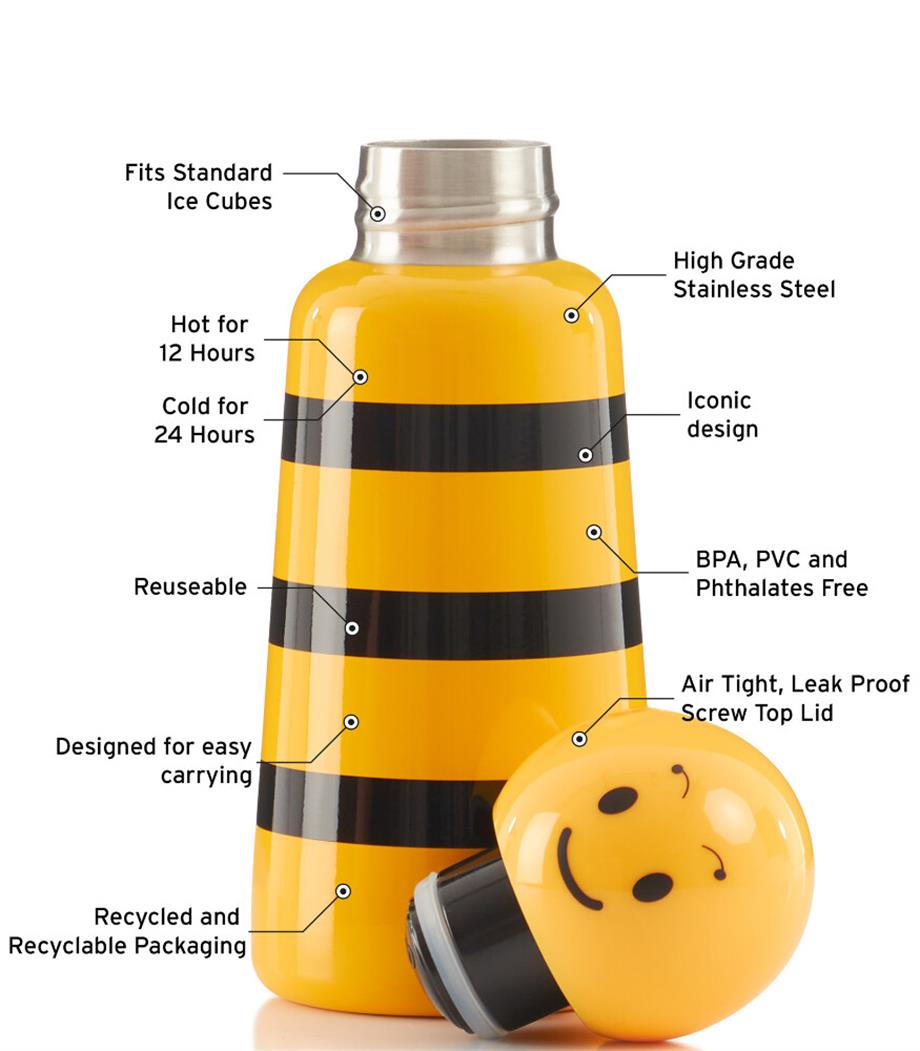 Lund London - Bumble Bee Skıttle Water Bottle 300Ml - Su Şışesı