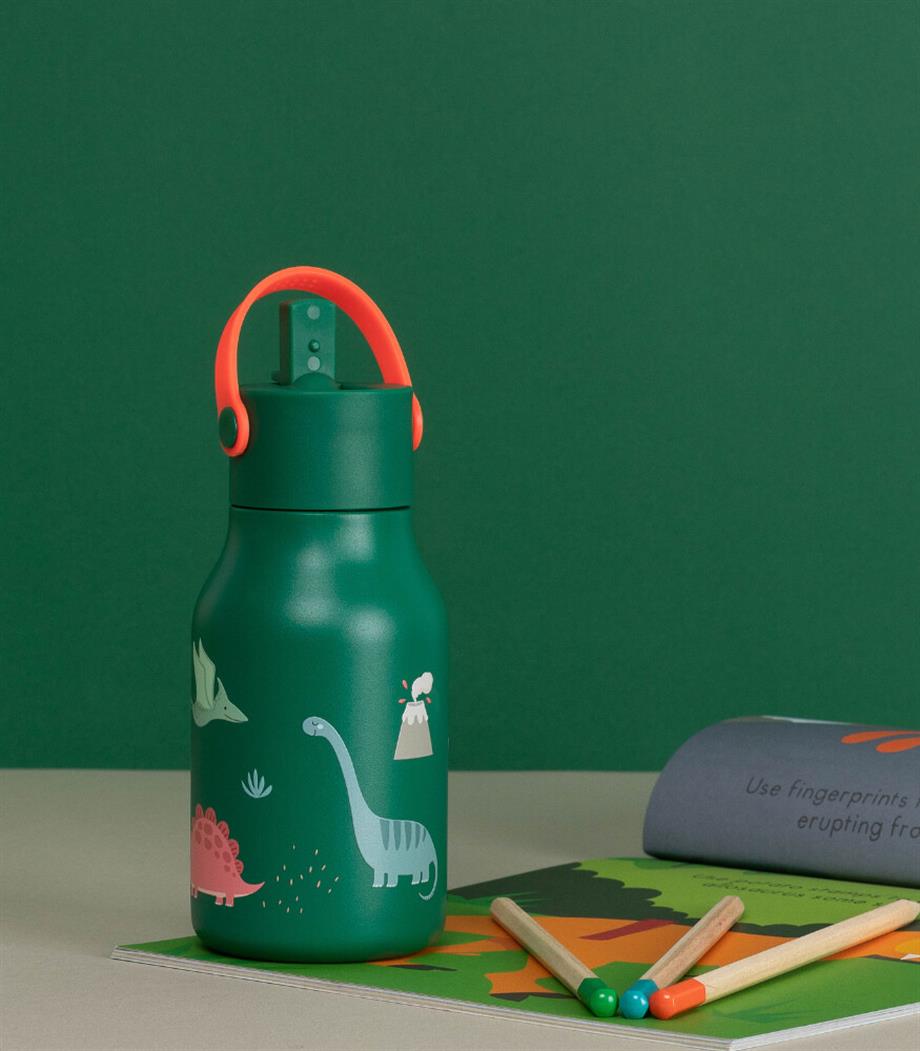 Lund London - Dıno Lıttle Lund Bottle 400Ml - Çocuk Su Şışesı