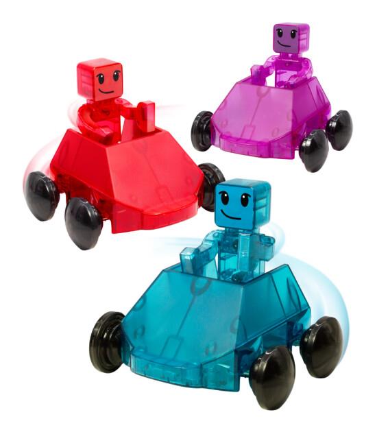 Magna-Tiles - Dashers 6-Piece Set - Hızlı Sürücüler 6 Parça