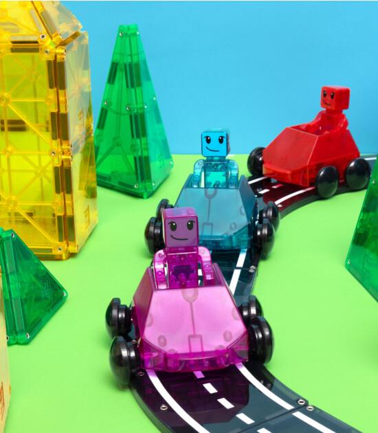 Magna-Tiles - Dashers 6-Piece Set - Hızlı Sürücüler 6 Parça