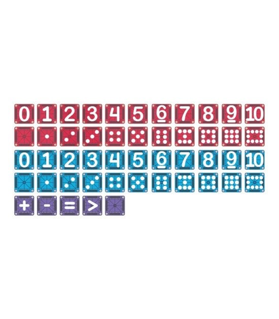 MAGNA-TILES® - Learn Numbers Manyetik Bloklar - 56 Parça