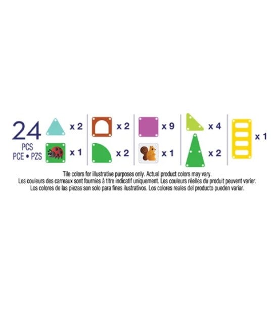 MAGNA-TILES® - Travel Set - Ağaç Ev - 24 Parça