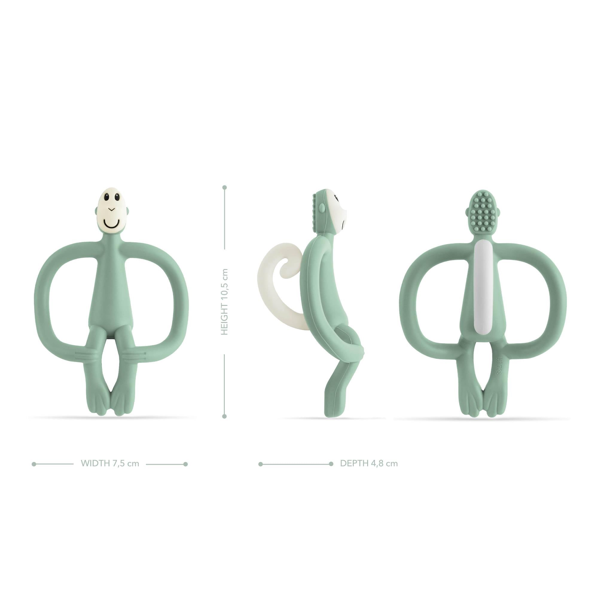 Matchstick Monkey Silikon Diş Kaşıyıcı/ Monkey (Yeşil)