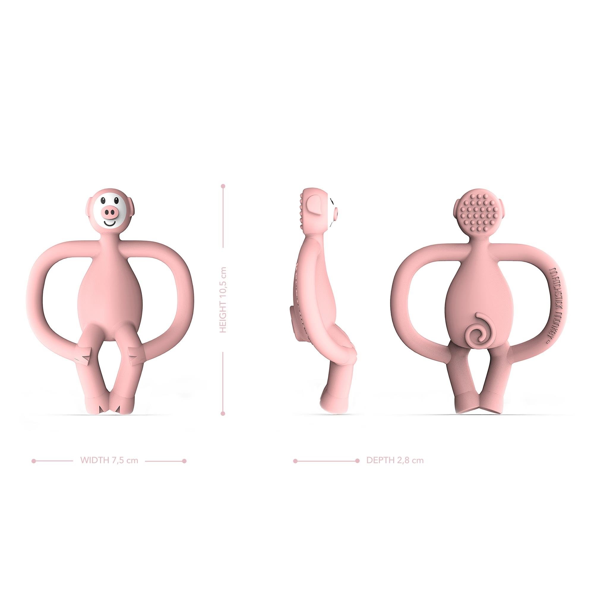 Matchstick Monkey Silikon Diş Kaşıyıcı / Pickle Pig