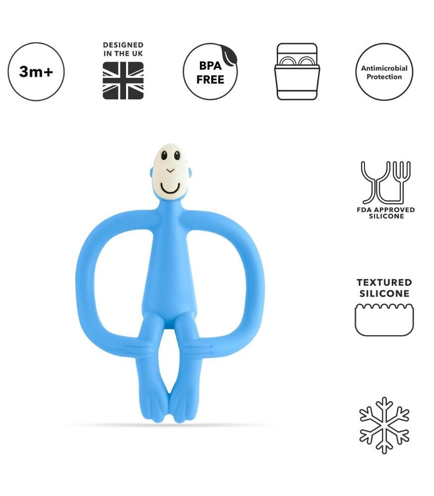 Matchstick Monkey Silkon Dis Kasiyici / Monkey (Bebe Mavisi)