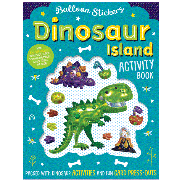 MBI - Balloon Stickers Dinosaur Island Activity Book