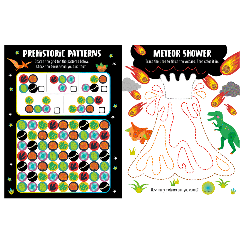 MBI - Glow in the Dark Dino Land Activity Book