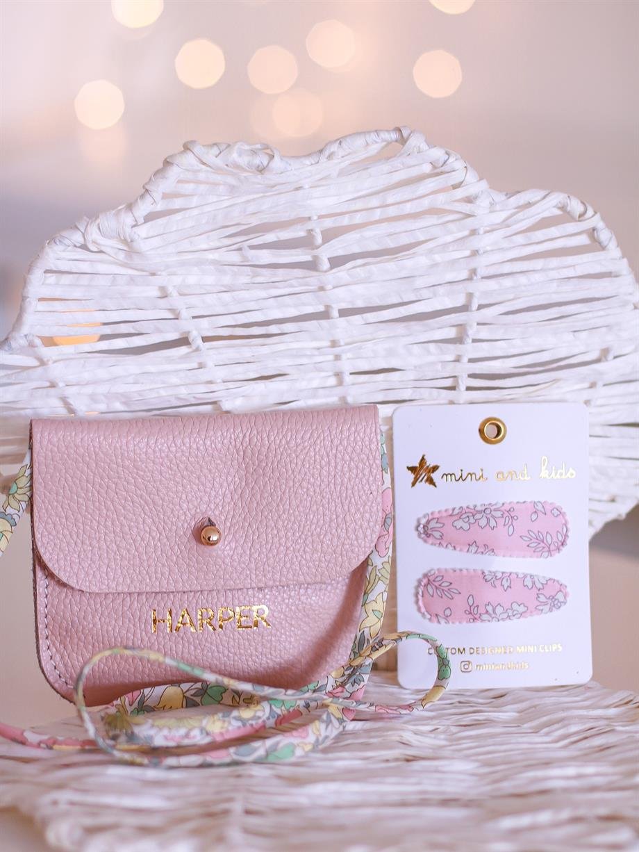 Mini Deri Çanta-Blush