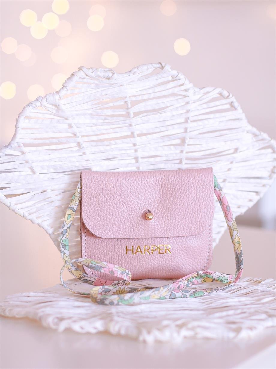 Mini Deri Çanta-Blush