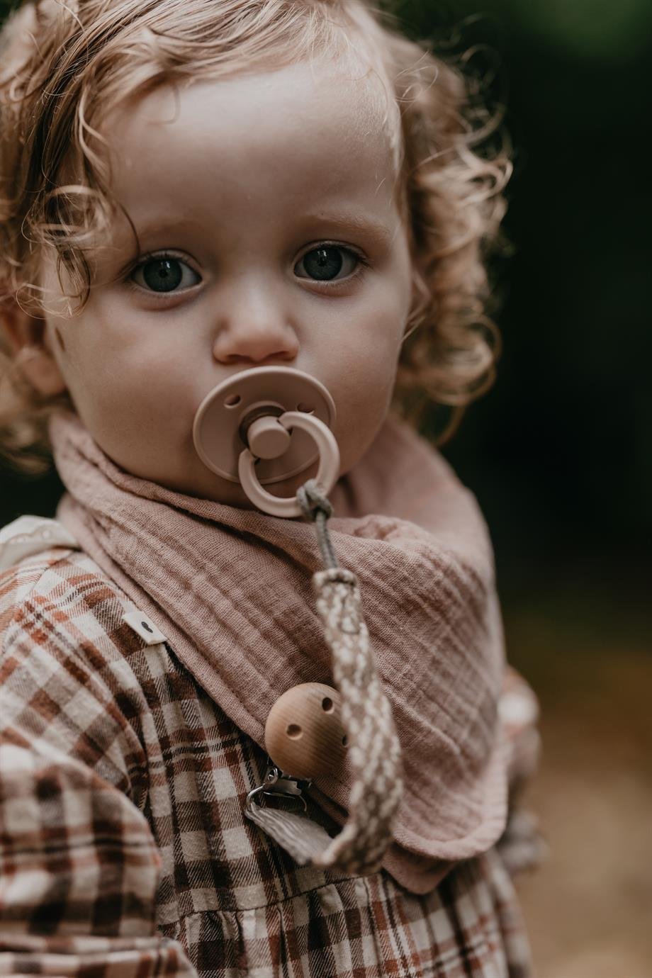 Paci Braid Emzik Askısı  - Dark Oak / Vanilla 