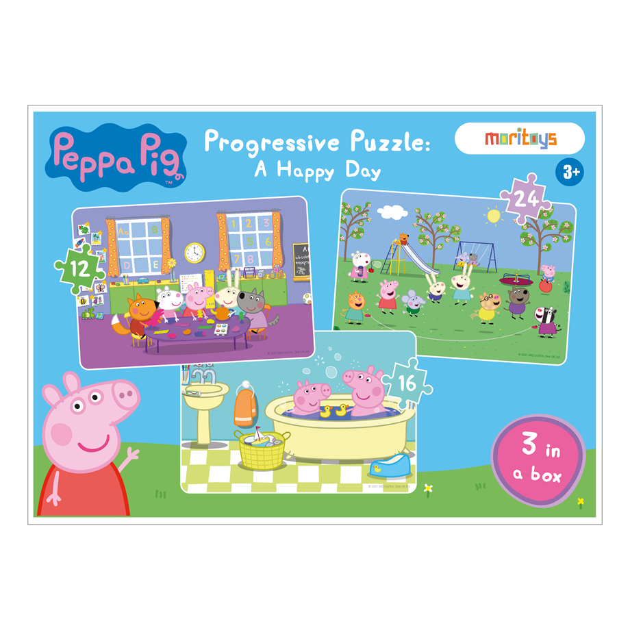 Peppa Pig - Progressive Puzzle: A Happy Day