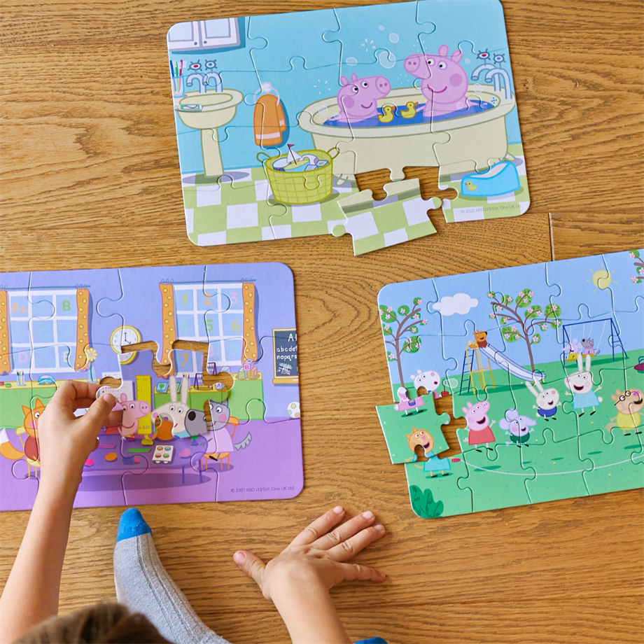 Peppa Pig - Progressive Puzzle: A Happy Day