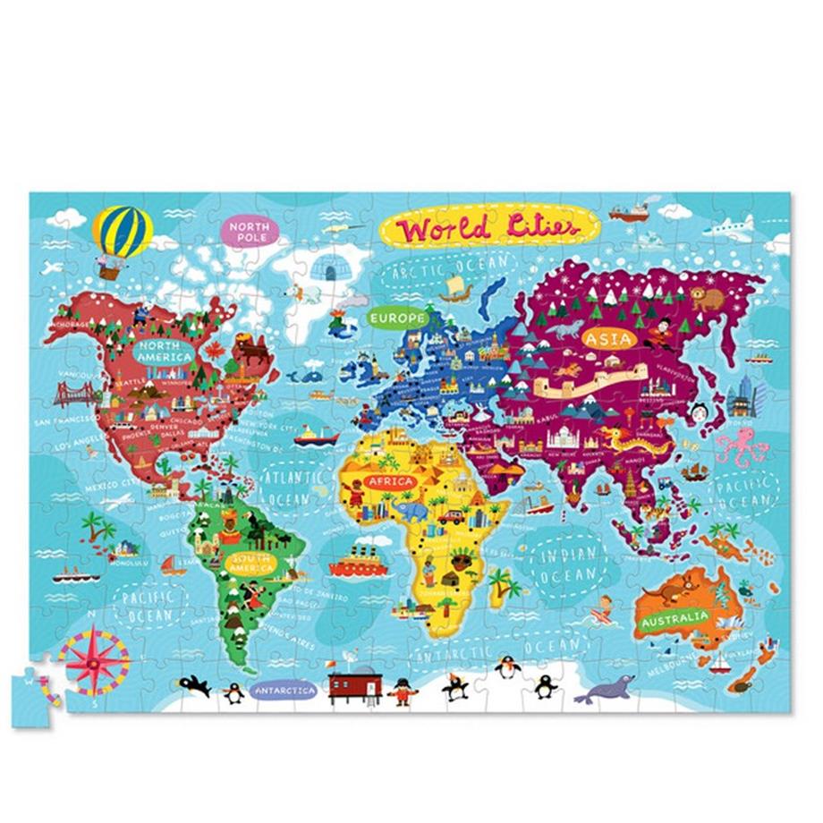 Poster Puzzle - 200 Parça - Dünya Şehirleri