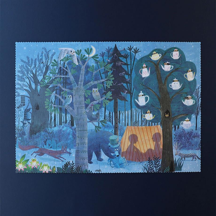 Puzzle - Night&Day in the Forest