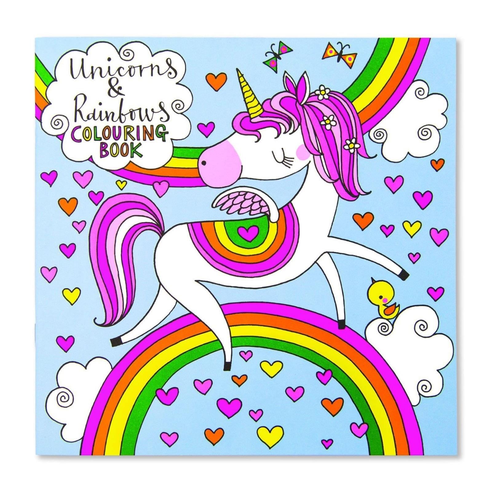 RACHEL ELLEN Boyama Kitabı / Unicorns & Rainbows
