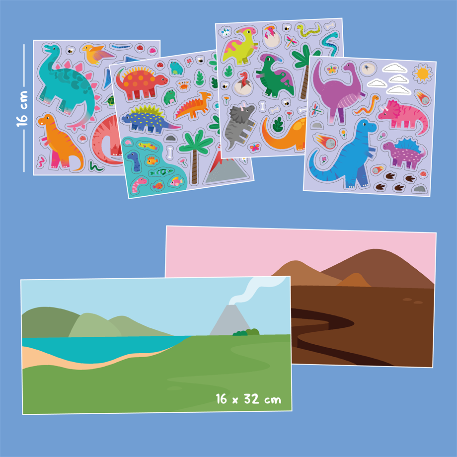Reusable Sticker Set: Dinosaur