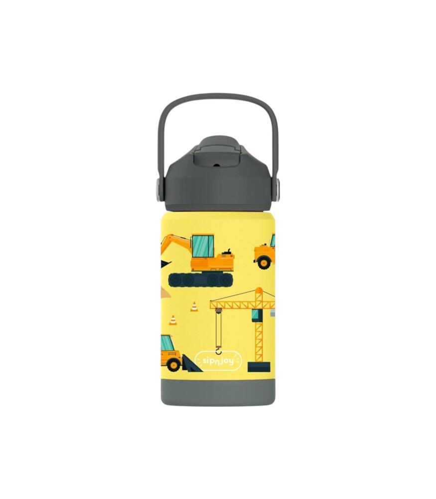 SipnJoy - FlipSip Çocuk Su Termosu | 360 ml - Builder Buddy