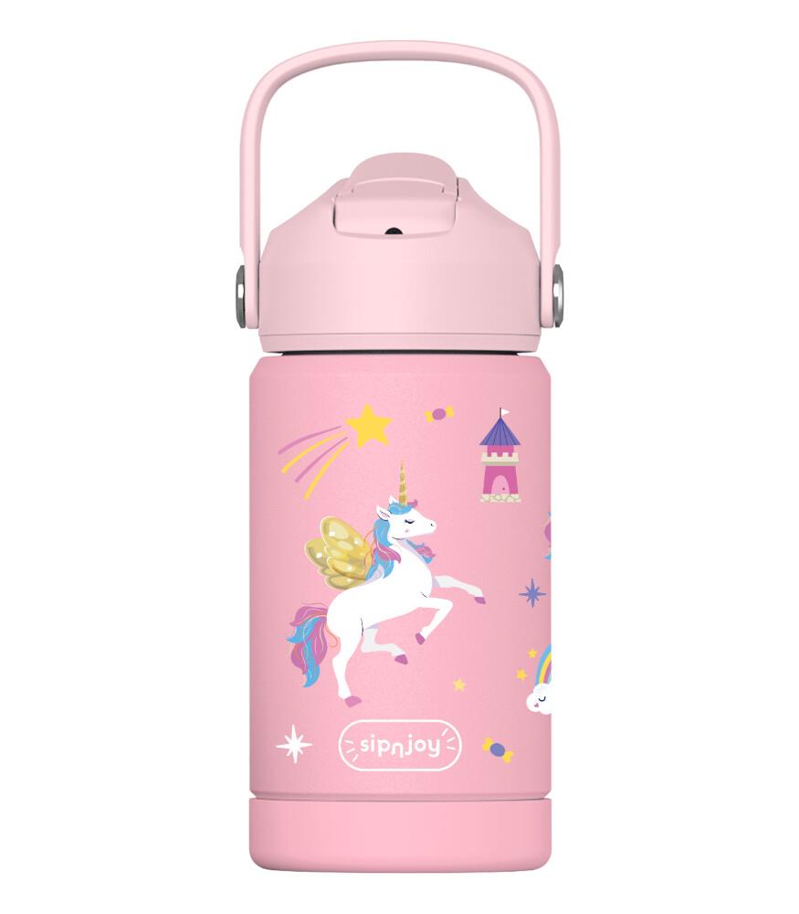 SipnJoy - FlipSip Çocuk Su Termosu | 360 ml - Golden Horn