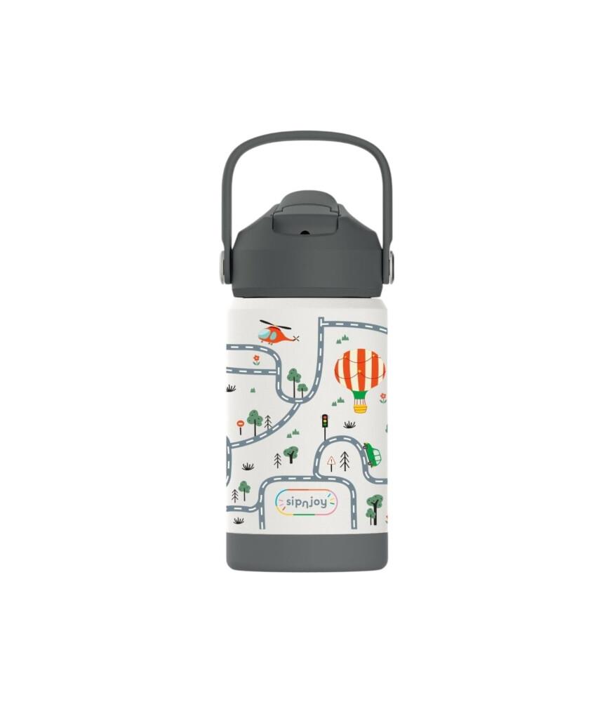 SipnJoy - FlipSip Çocuk Su Termosu | 360 ml - Adventure Trails