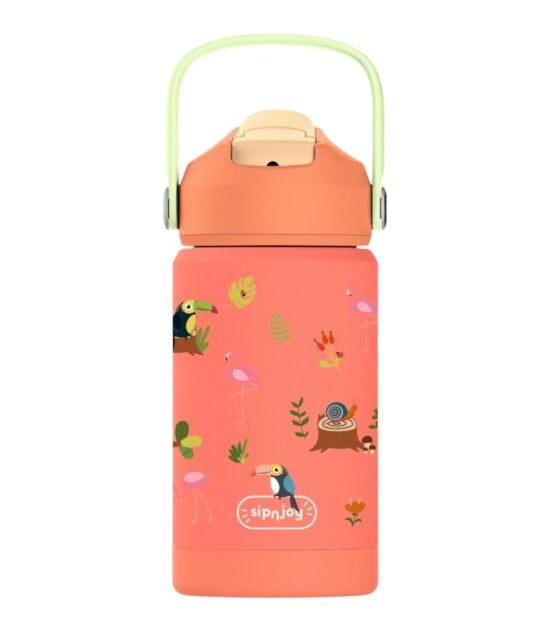 SipnJoy - FlipSip Çocuk Su Termosu | 360 ml - Jungle Jam