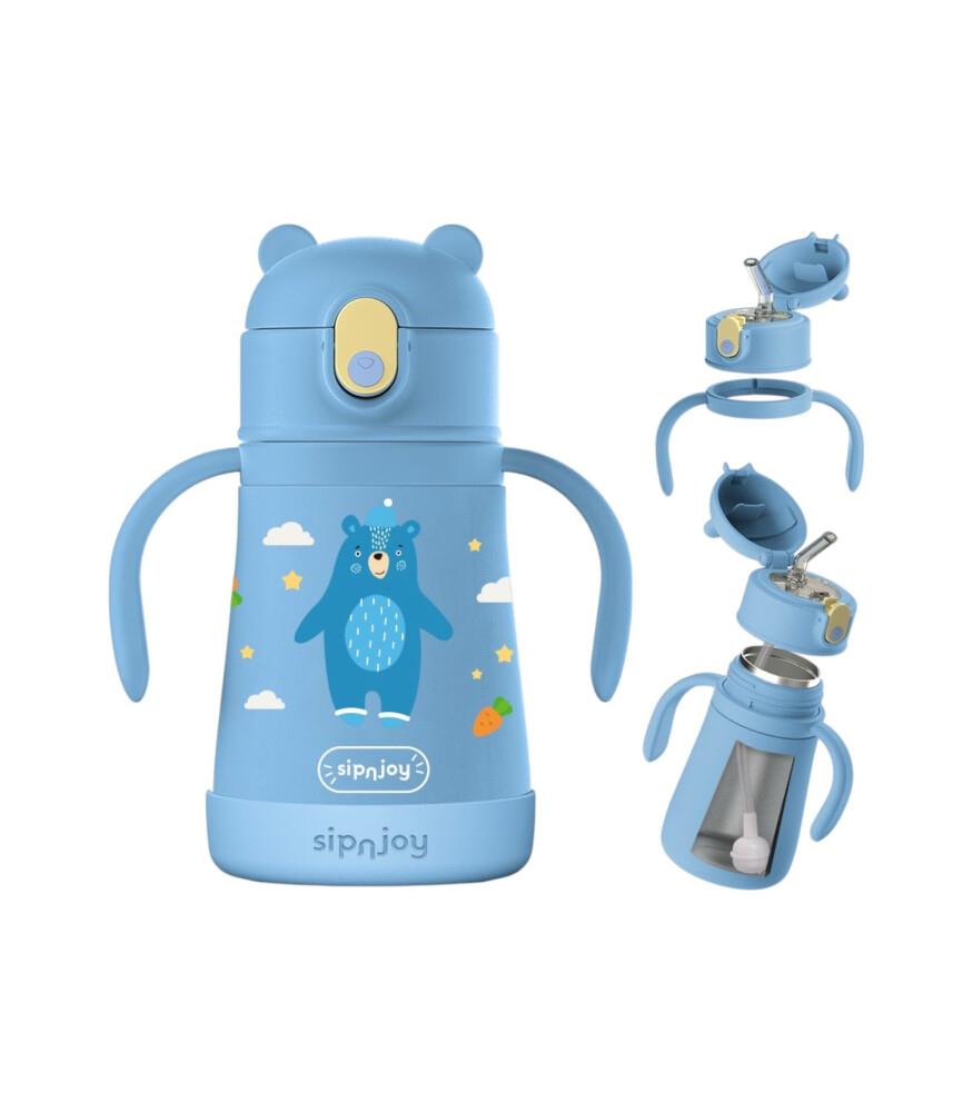 SipnJoy - SippyPals Çocuk Su Termosu | 360 ml -  Mor