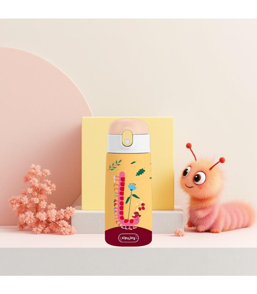 SipnJoy - SipSquad Çocuk Su Termosu | 480 ml - Twisty Joy