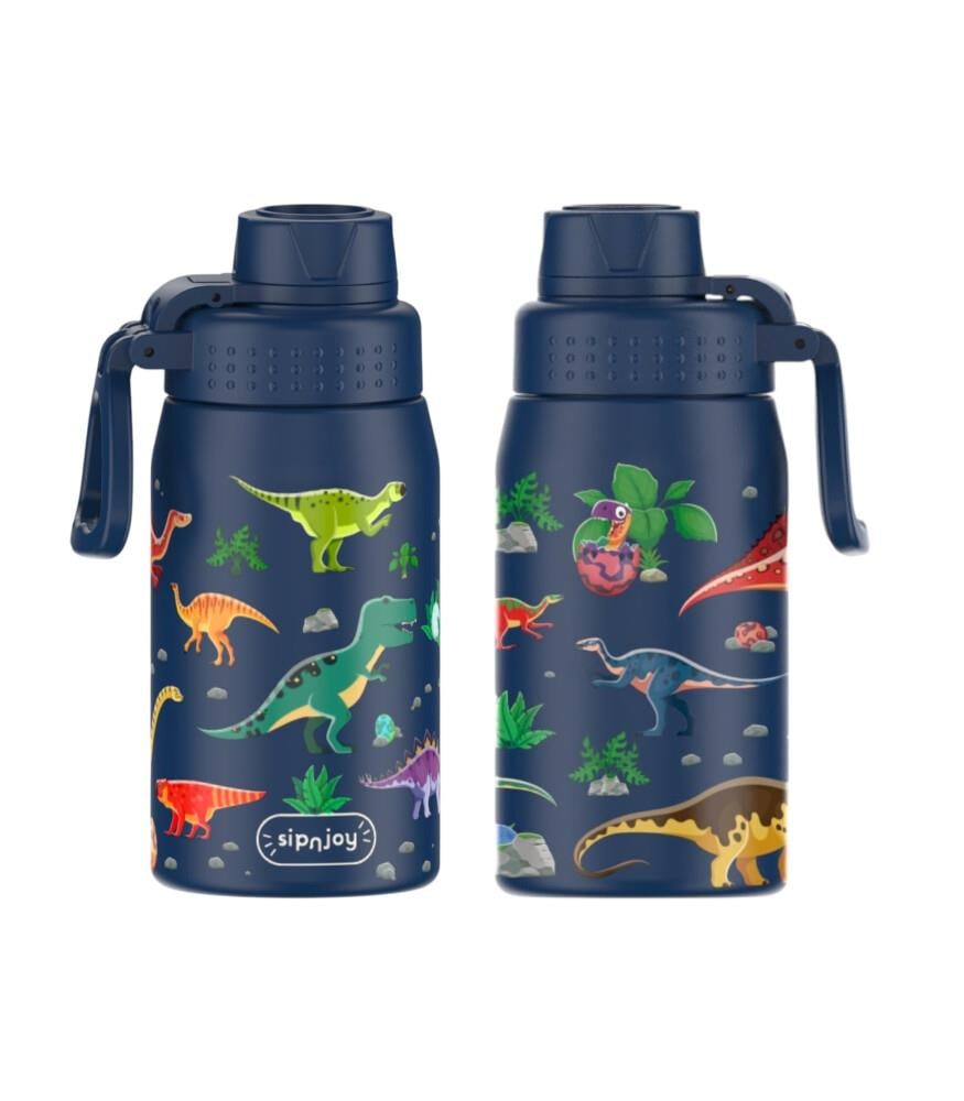 SipnJoy - WideWonder Çocuk Su Termosu | 420 ml - Dino Roar