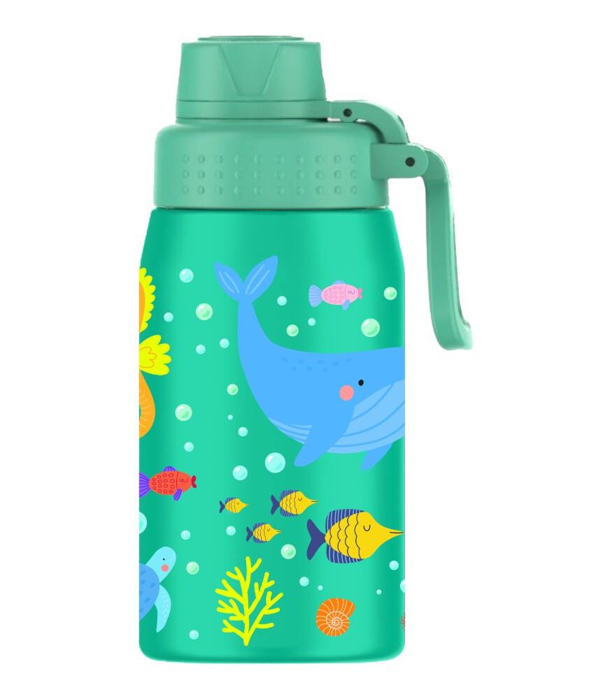 SipnJoy - WideWonder Çocuk Su Termosu | 420 ml - Ocean Whisper