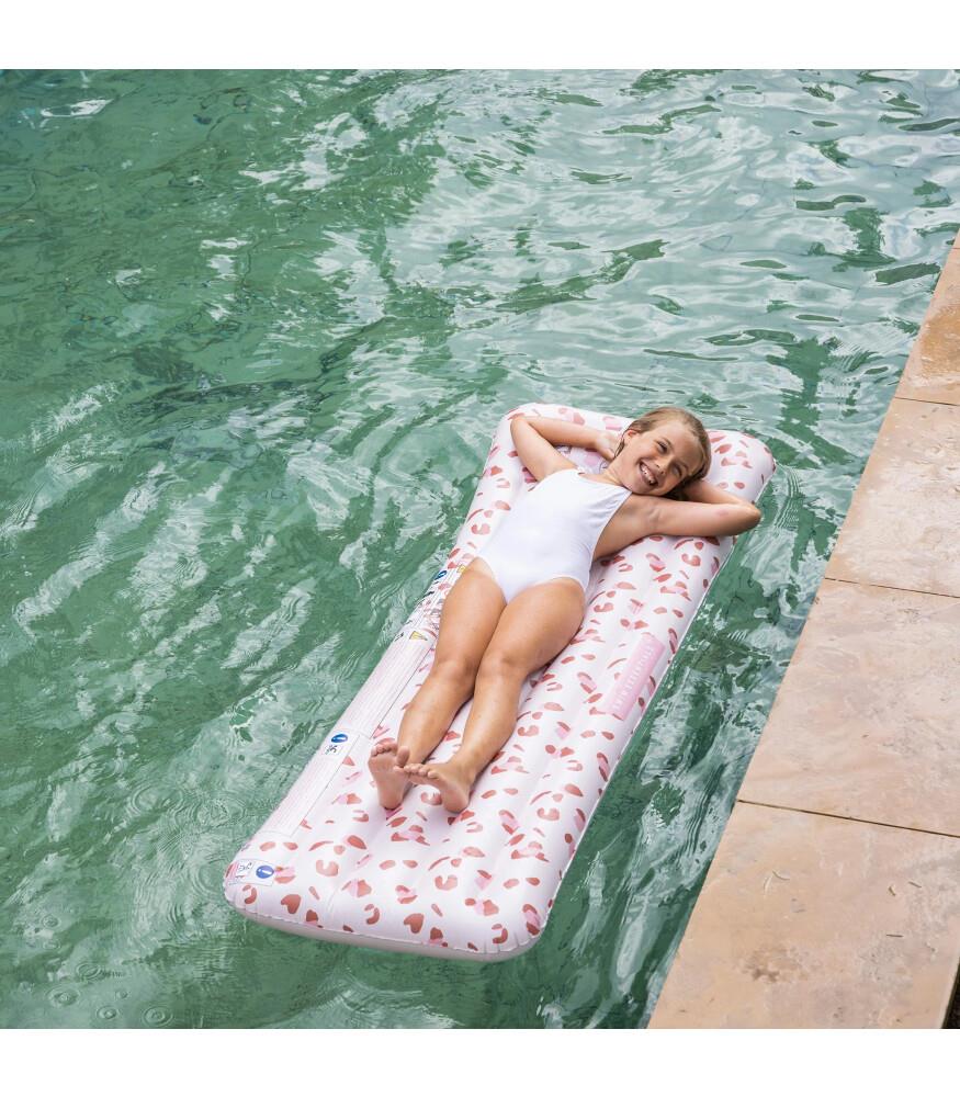 Swim Essentials Leopard Pink Şişme Deniz ve Havuz Yatağı 177cm