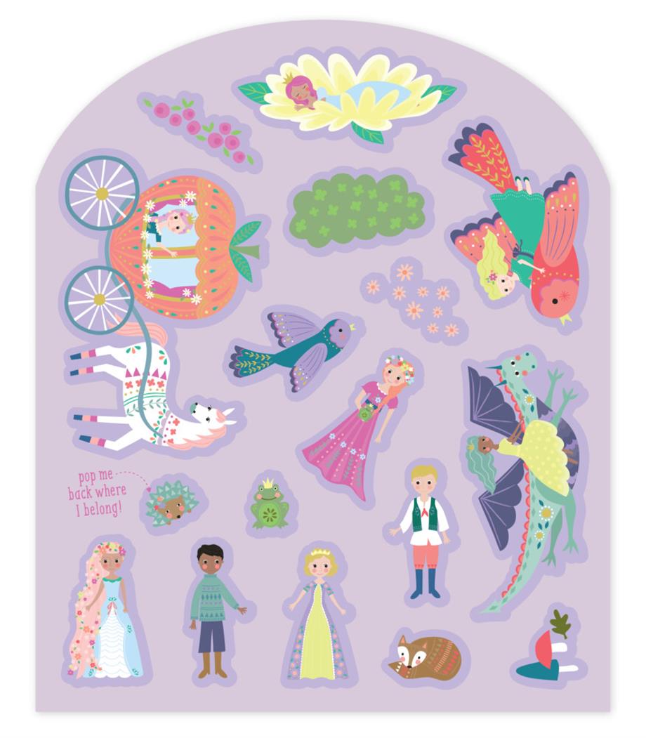 Tak Çıkart Sticker Oyun Sahnesi/ Fairy Tale 
