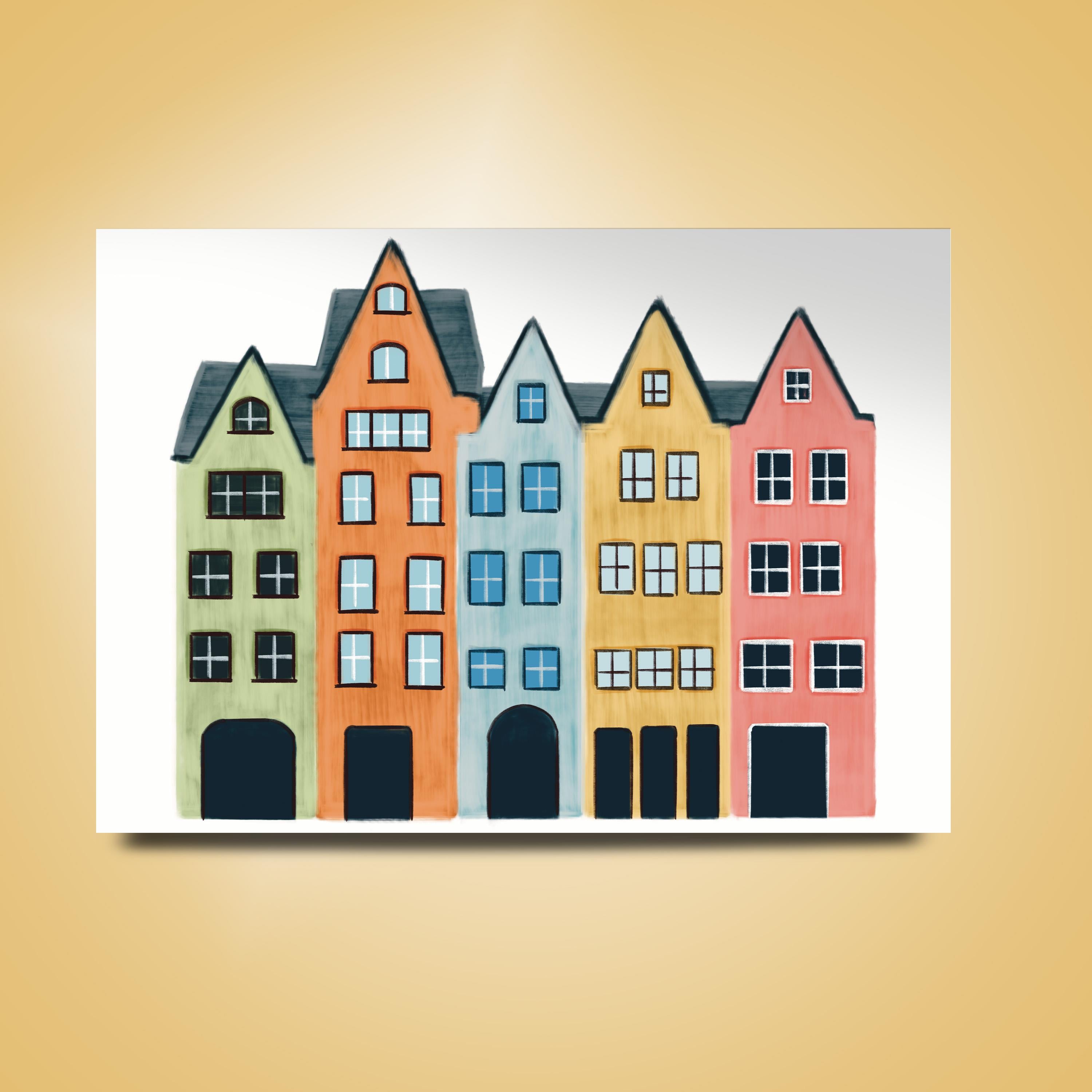 TheIllustrationary Cologne Şehir Poster