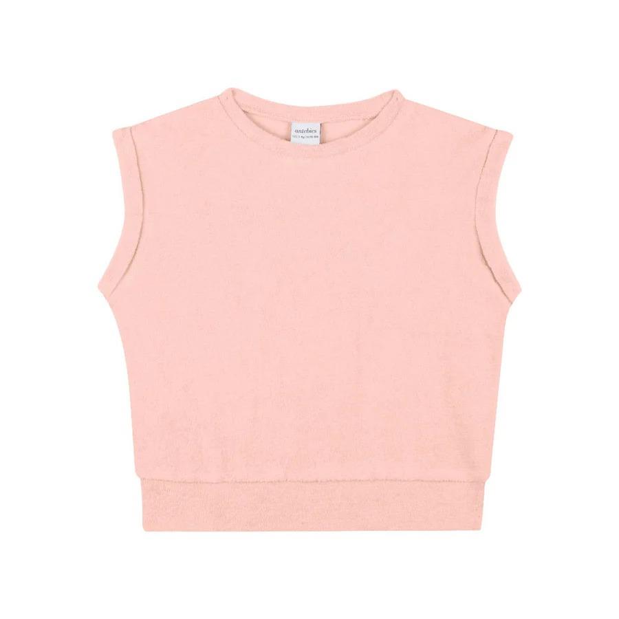 Toz Pembe Havlu Şortlu Set