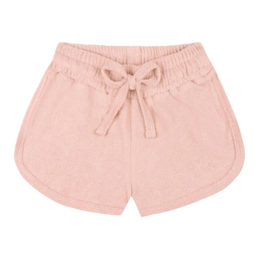 Toz Pembe Havlu Şortlu Set
