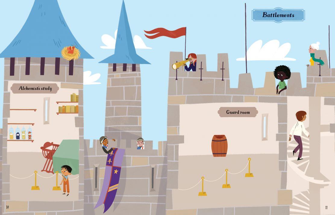 USB - Castle Sticker Book