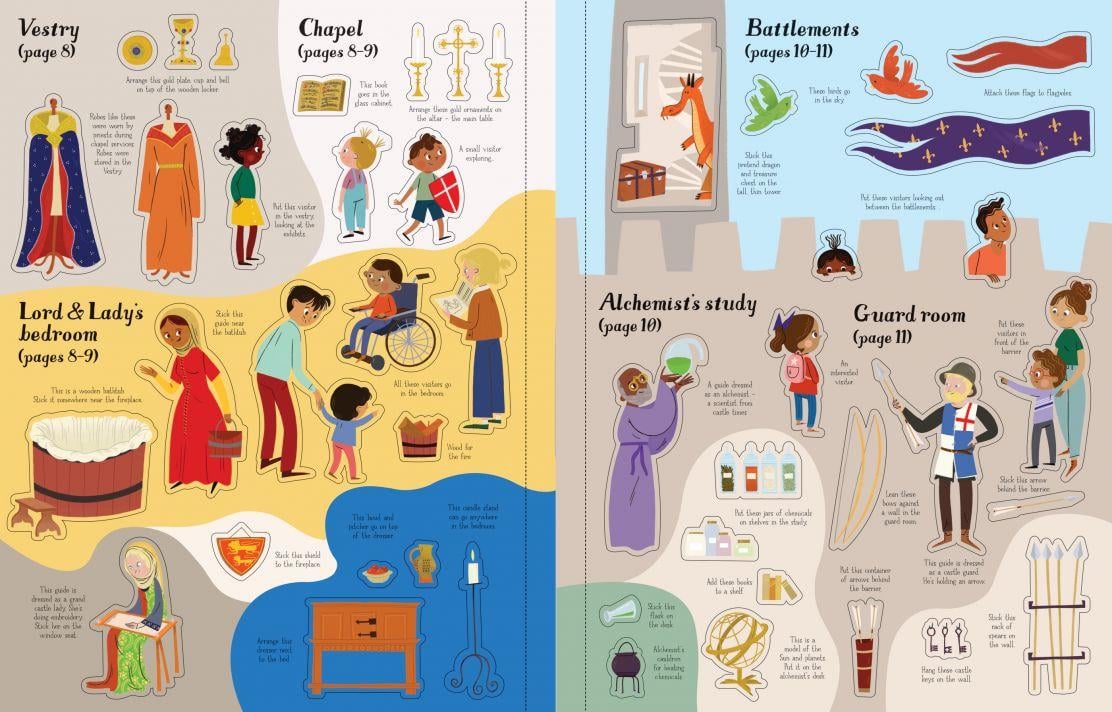 USB - Castle Sticker Book
