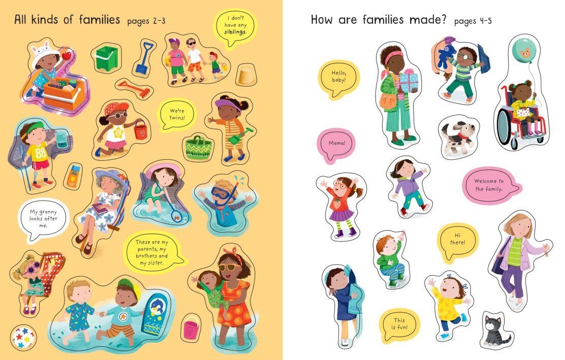 USB - First Sticker Book Families