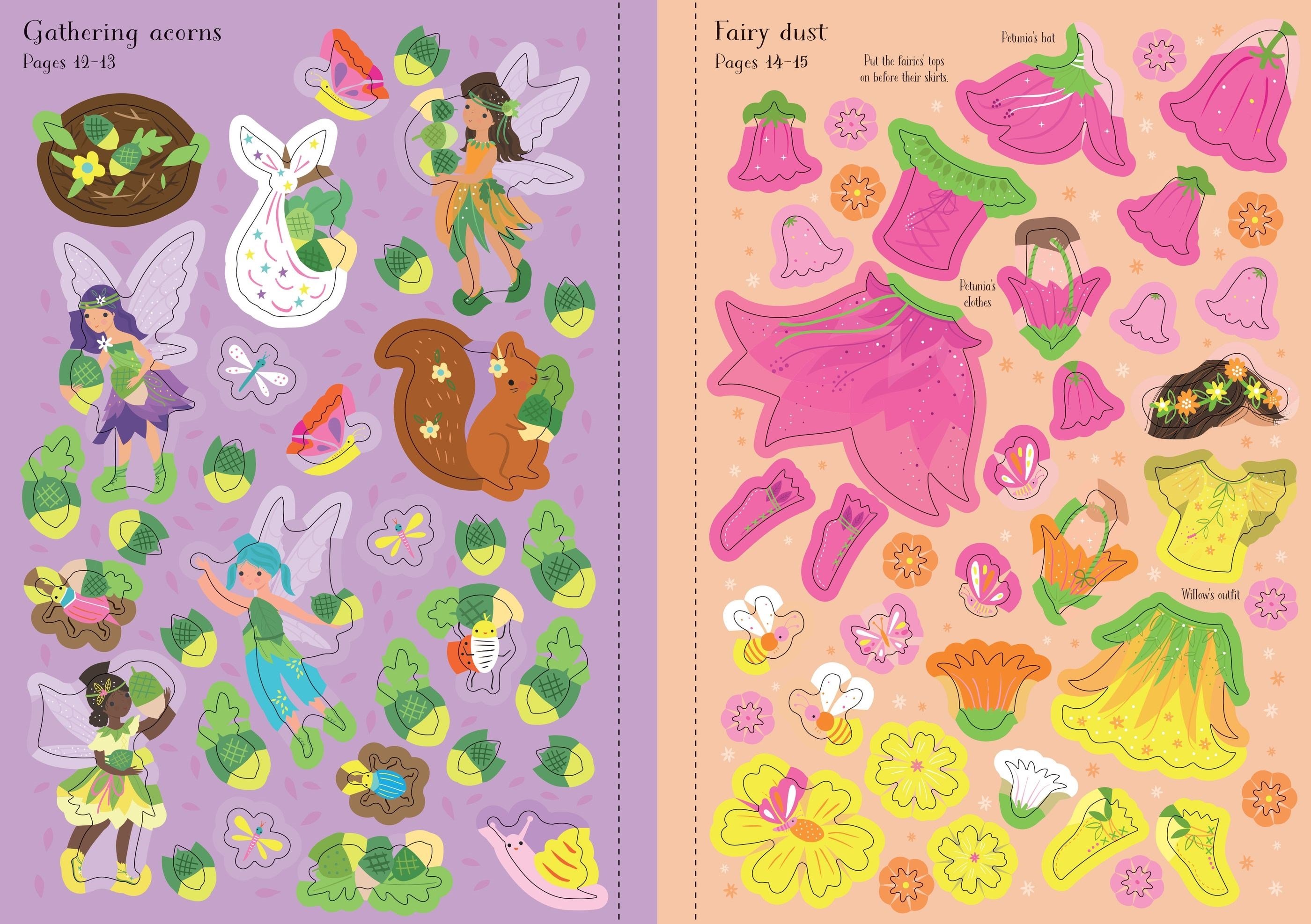 USB - Little Sticker Dolly Dressing Woodland Fairy