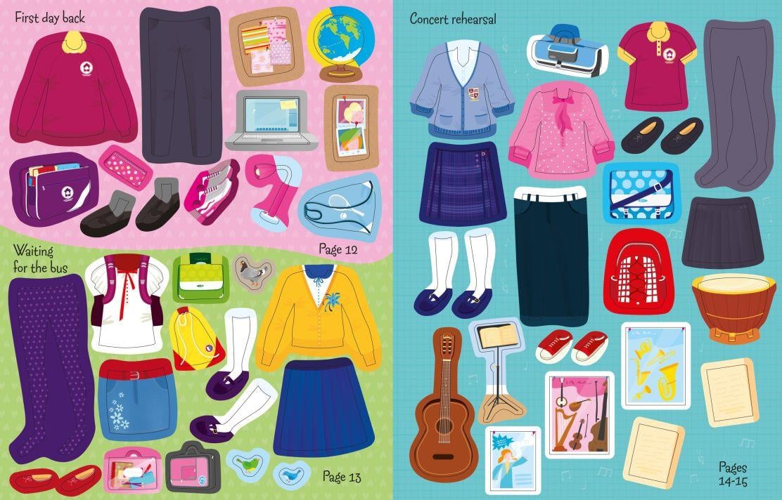 USB - Sticker Dolly Dressing Back To School