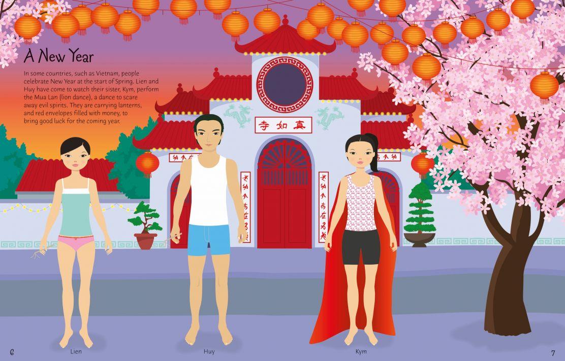 USB - Sticker Dolly Dressing Costumes Around The World