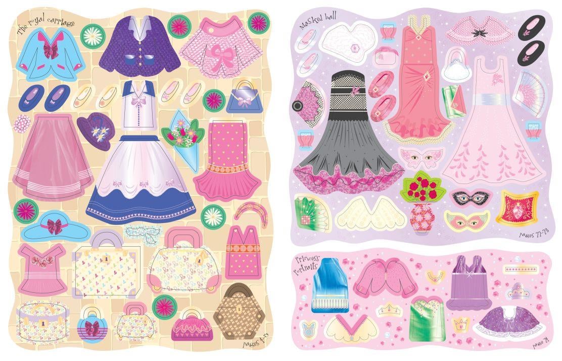 USB - Sticker Dolly Dressing Princesses