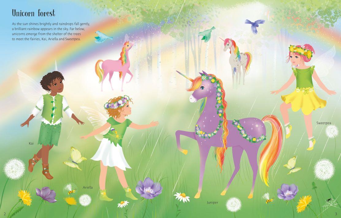 USB - Sticker Dolly Dressing Rainbow Unicorns