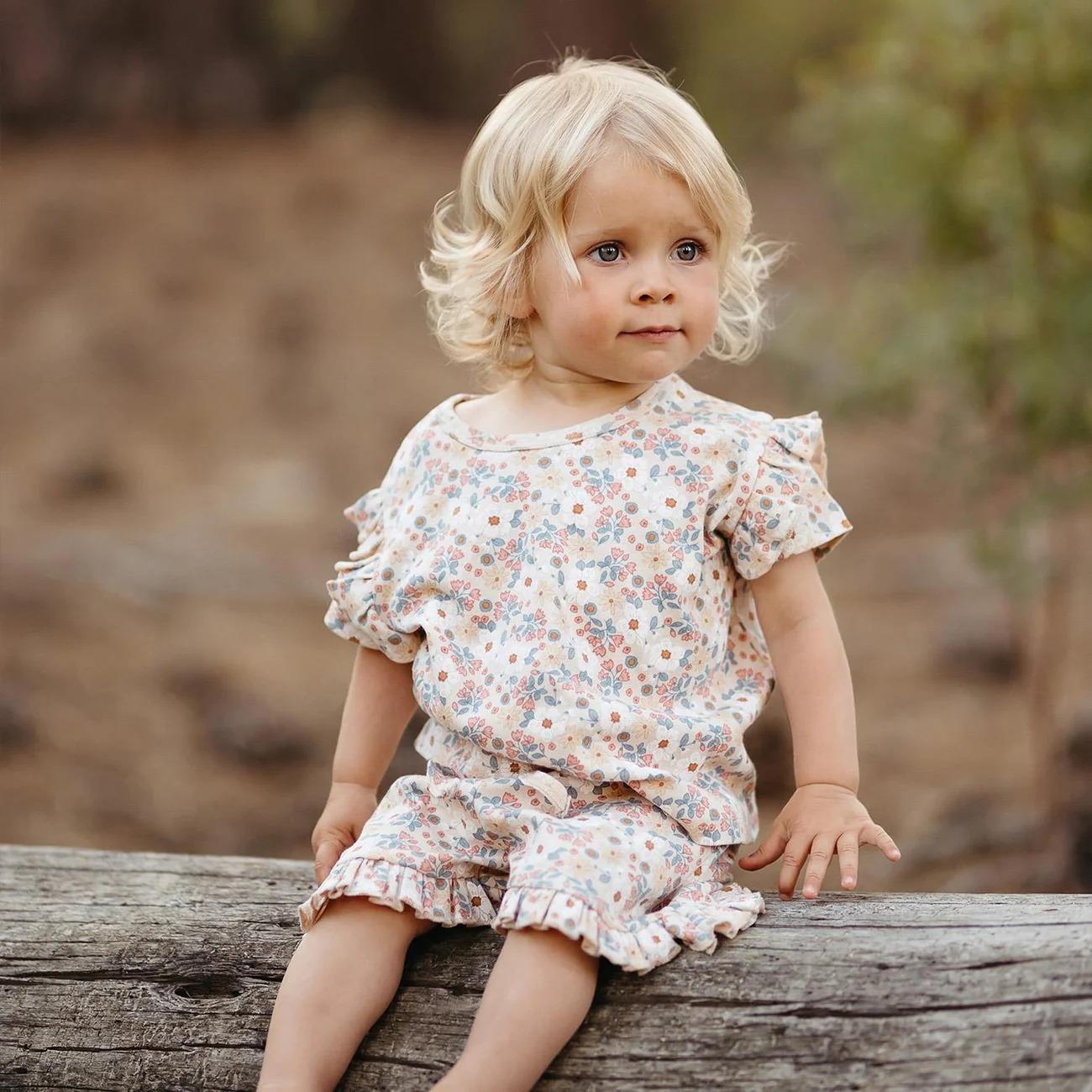 Yaz Buketi Şortlu Set