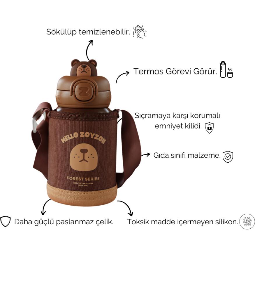 ZOYZOII Animal Serisi Su Matarası / Bear