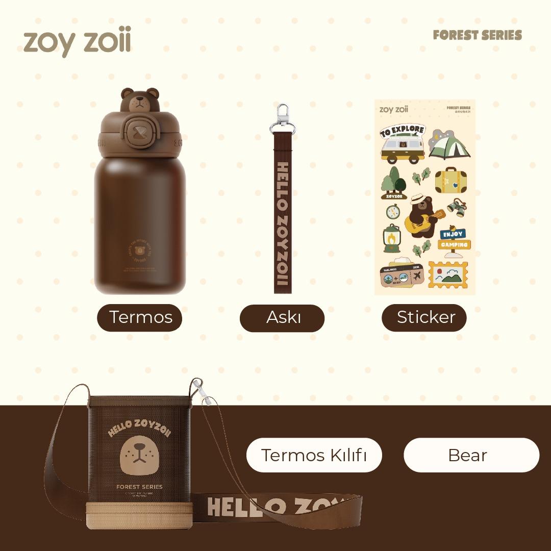 ZOYZOII Animal Serisi Su Matarası / Bear
