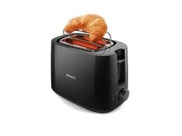 Ekmek Kızartma Makinesi - 2 dilim, geniş yuva, Siyah HD2581/90