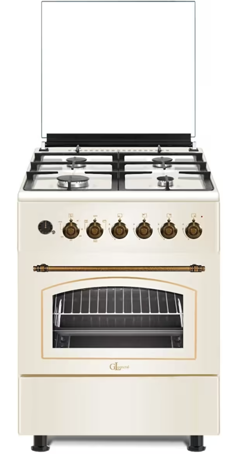 GL General GLF 6040RK 60 CM Kuzine Rustik Krem Fırın