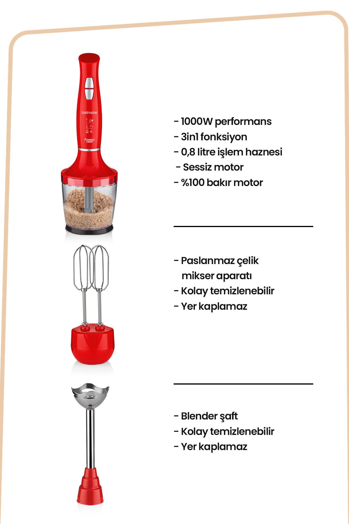 GOLDMASTER GM-7240K YASEMİN BLENDER SETİ