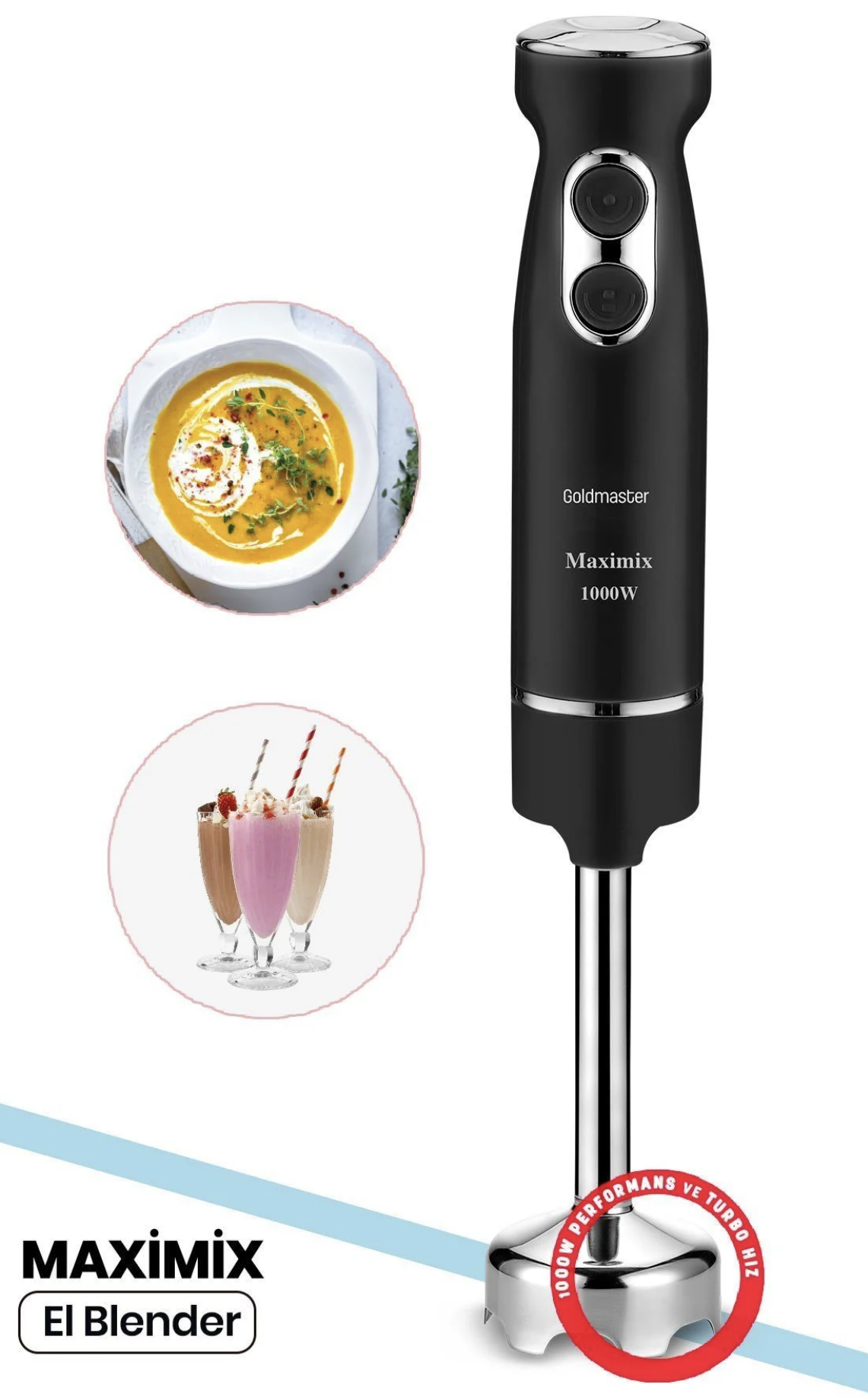 GOLDMASTER GM-7244S BLENDER SİYAH