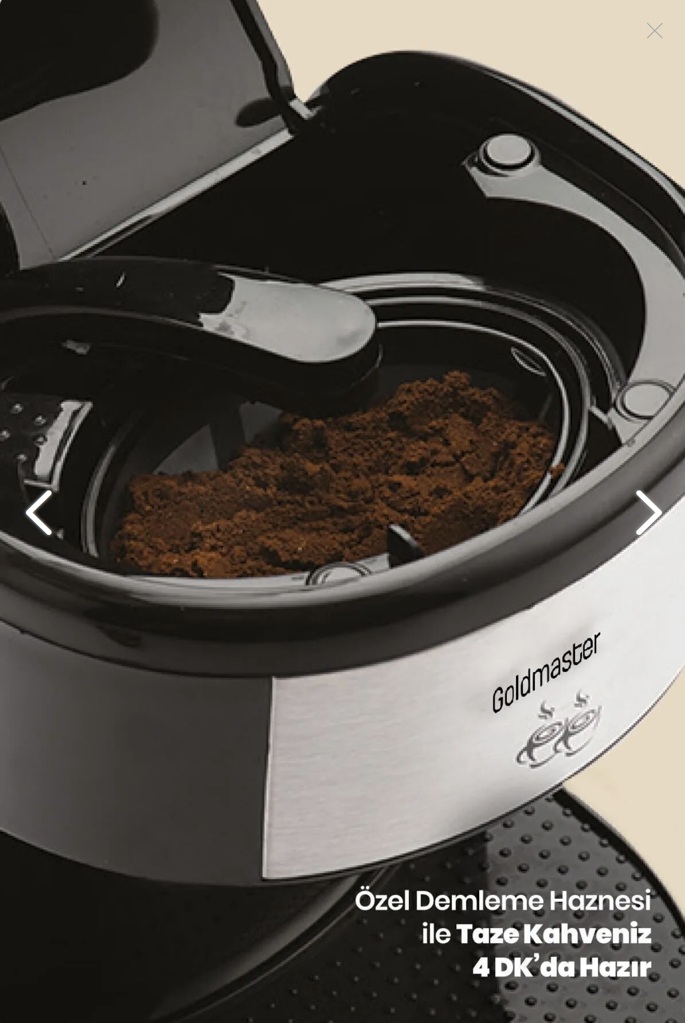 GOLDMASTER GM-7349 DROPS FİLTRE KAHVE MAKİNESİ